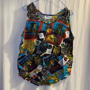 Sleeveless Lightweight Blouse. Size Small. From Egypt